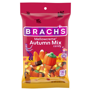 Brach's Mellowcreme Autumn Mix Peg Bag 4.2 oz 18ct