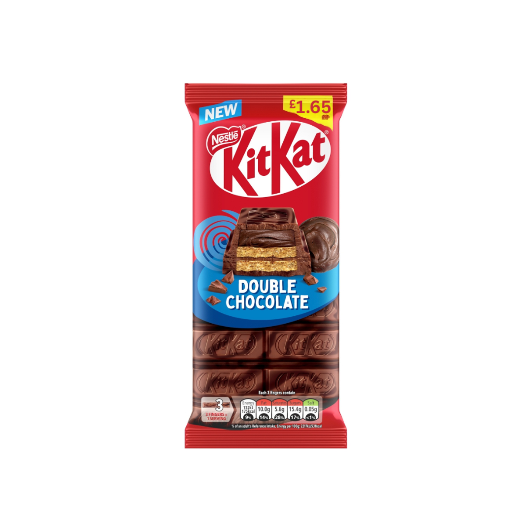 Kit Kat Sharing Bar Double Chocolate 99g 15ct (UK)