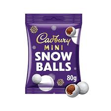 CADBURY DAIRY MILK SNOW BALLS 80G 24ct (UK)