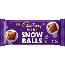 CADBURY SNOWBALLS BLOCK 110G 20ct (UK)