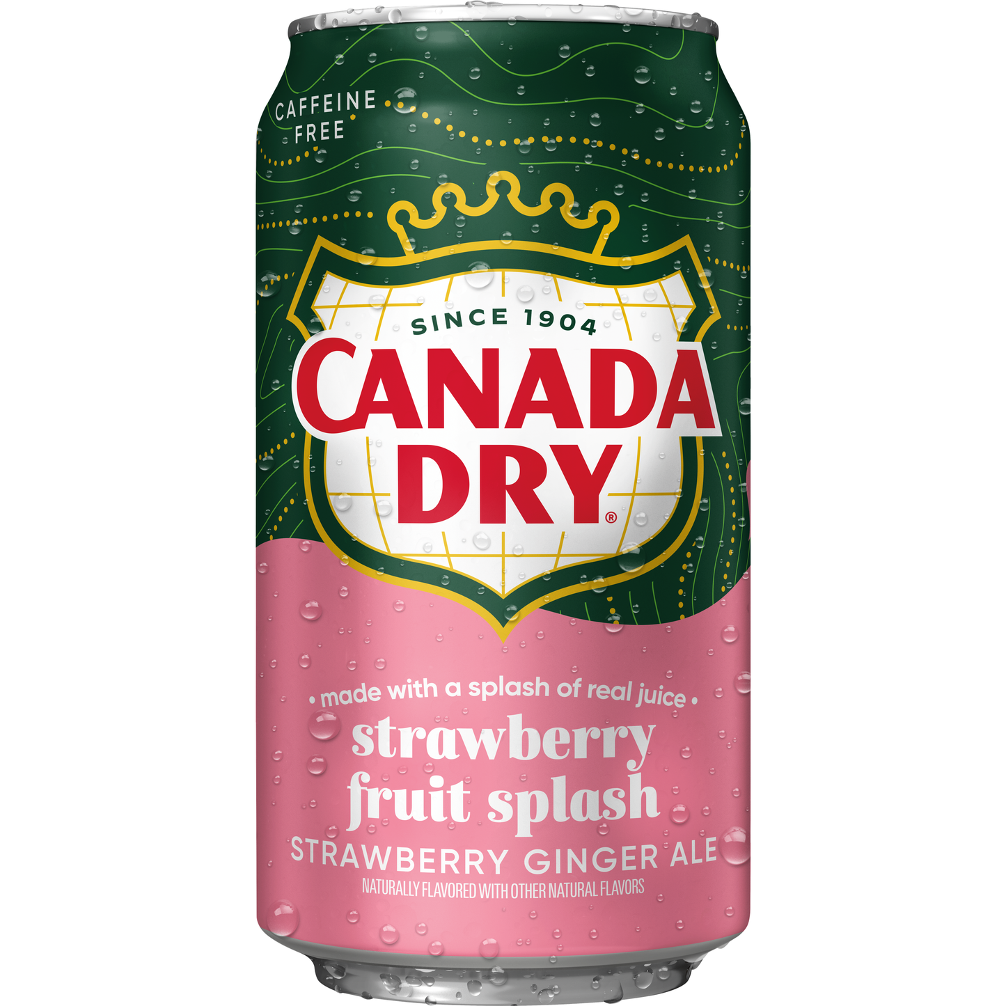 Canada Dry Strawberry Fruit Splash Ginger Ale 12oz 12ct (Shipping Extra, Click for Details)