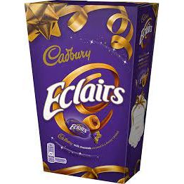 Cadbury Chocolate Eclairs Carton 350g 6ct (UK)