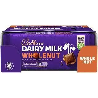 Cadbury Dairy Milk Wholenut 120g 16ct (UK)