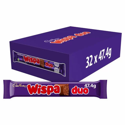 Cadbury Wispa Duo Chocolate Bar 47g 32ct (UK)