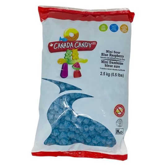 Canada Candy Co Mini Sour Blue Raspberry 2.5kg 1ct