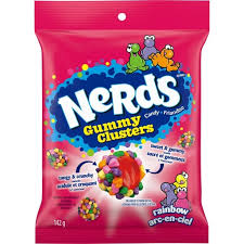 Canada Nerds Gummy Clusters Peg Bag Display 142g 10ct (CAN)