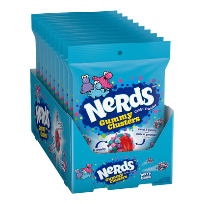 Canada Nerds Gummy Clusters Very Berry Peg Bag Display 142g 10ct (CAN)