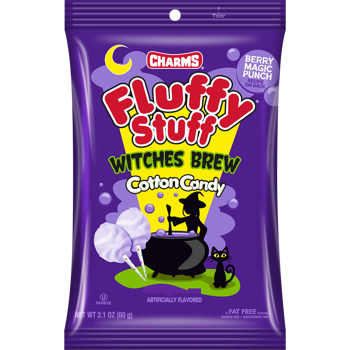 Charms Fluffy Stuff Cotton Candy Witches Brew 2.1oz 24ct