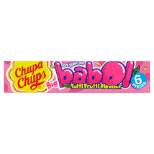 Chupa Chups Big Babol Bubble Gum Tutti Frutti 20ct (UK)