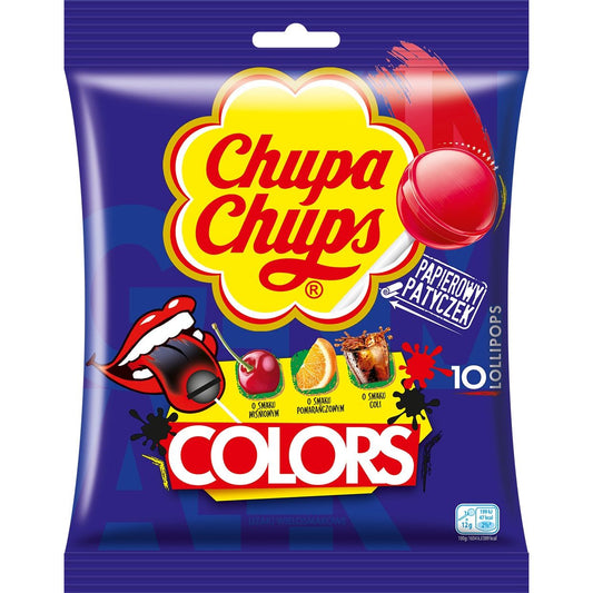 Chupa Chups Colors 10pcs Peg Bag 12ct (Europe)