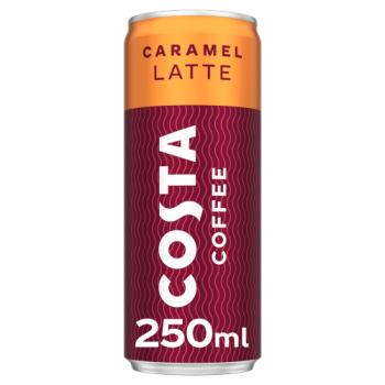 Costa Coffee Caramel Latte Cans 250ml 12ct (UK) (Shipping Extra, Click for Details)