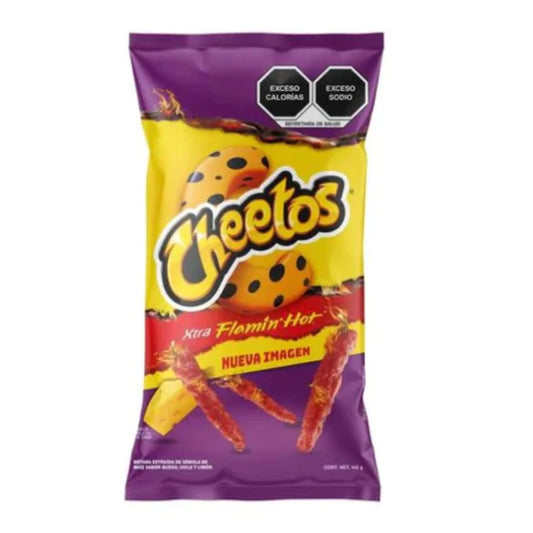 Sabritas Cheetos Xtra Flamin' Hot Large 145g 20ct (Mexico) [Best By June 30 2024]