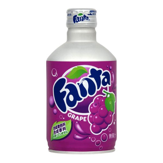 Fanta Grape Metal Bottle 300ml 24ct (Japan) (Shipping Extra, Click for Details)
