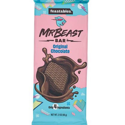Feastables Mr Beast Original Chocolate Bar 2.1oz 10ct