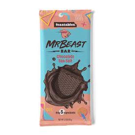 Feastables Mr Beast Chocolate Bar Sea Salt 2.1oz 10ct