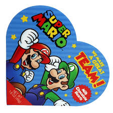 Nintendo Super Mario Valentine's Milk Chocolate Heart Box 1.6oz 5ct