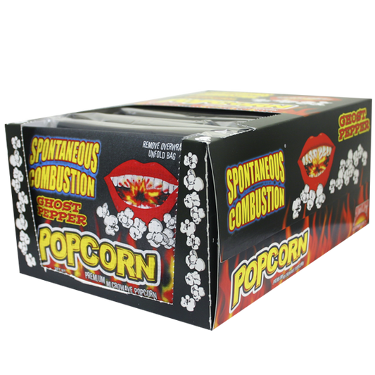 Ass Kickin' Spontaneous Combustion Ghost Pepper Microwave Popcorn 12ct