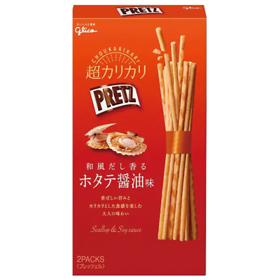 PRETZ Super Crunchy Scallop Soy Sauce 55g 10ct (Japan)