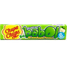 Chupa Chups Big Babol Bubble Gum Green Apple 20ct (UK)