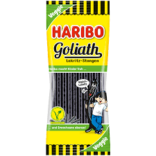 Haribo Goliath Lakritz Stangen - Soft Licorice Veggie 125g 30ct (Europe) BB 05/2024