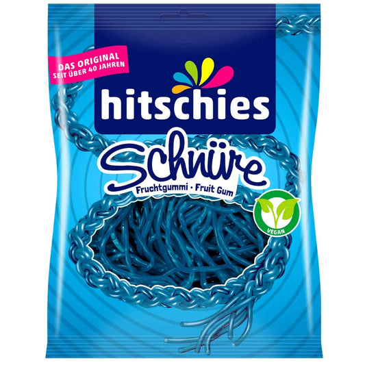 Hitschies Strings Blue Peg Bags 125g 15ct (Europe)
