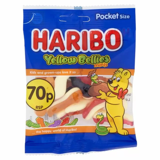Haribo Mini Yellow Bellies Bag 60g 20ct (UK)