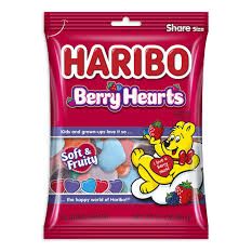 Haribo Valentine Berry Hearts 3.1oz 12ct