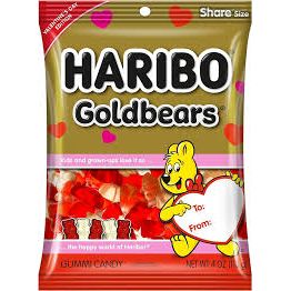 Haribo Valentines Gold Bears 4oz 12ct