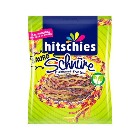 Hitschies Sour Laces Gummies 125g 15ct Vegan (Europe)