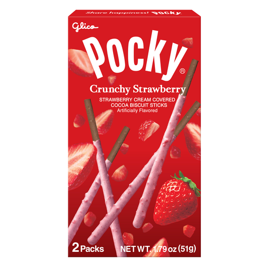 Pocky Crunchy Strawberry 1.8oz 10ct