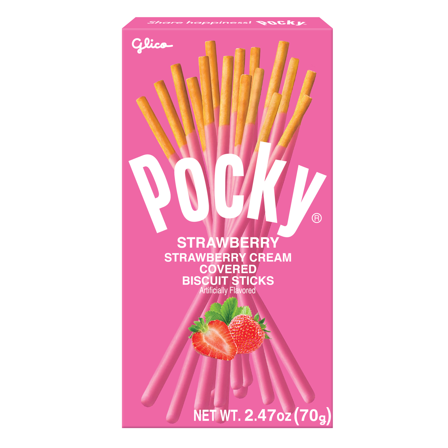 Pocky Strawberry 2.47oz 10ct