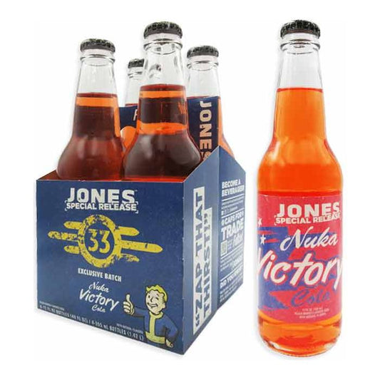 Jone's Soda Nuka Victory Cola Peach/Mango 12oz 4x6pack 24ct (Pallet Shipping Only) (Shipping Extra, Click for Details)