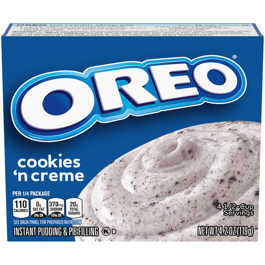 Jell-O Instant Pudding Oreo Cookies & Cream 4.2oz 24ct