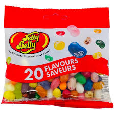 Jelly Belly 20 Assorted Flavors Peg Bag 100g 12ct (CAN)