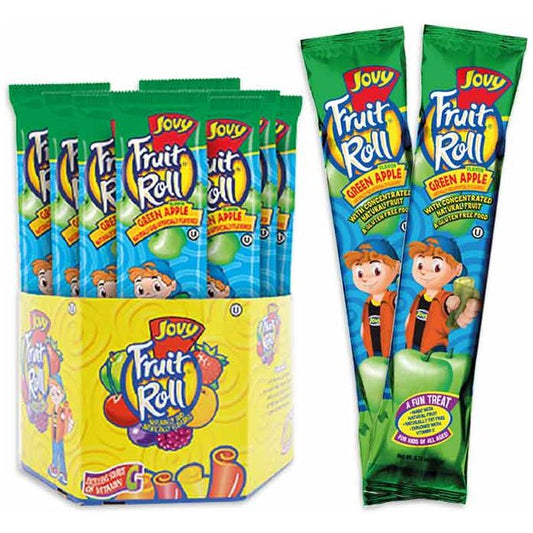 Jovy Fruit Rolls Green Apple 0.75oz 48ct