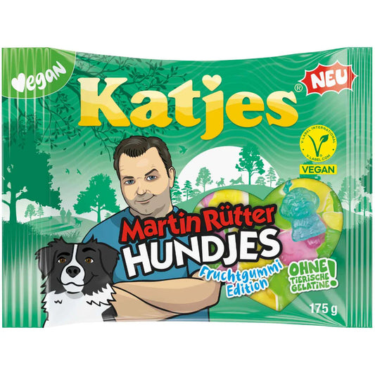 Katjes Martin Rutter Hundjes 175g 18ct Vegan (Europe)