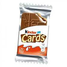 Kinder Cards Cocoa & Milk Wafers 4-Pack X2 129g 12ct (UK)