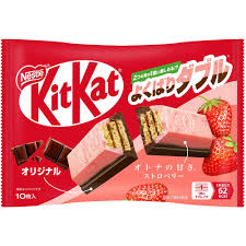 Kit Kat Strawberry & Original Chocolate 10pcs 12ct (Japan)