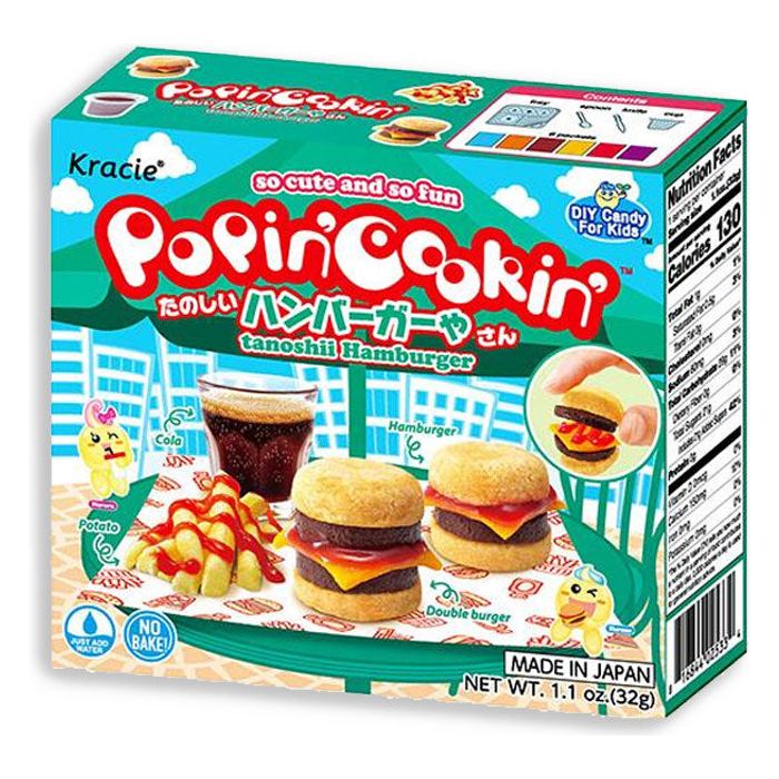 Kracia Popin Cookin Hamburger Candy Kit 32g 5ct (Japan)