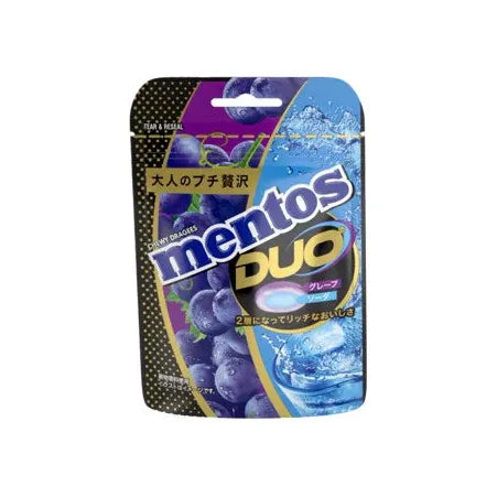 Mentos Duo Grape & Soda Peg 45g 10ct (Japan)