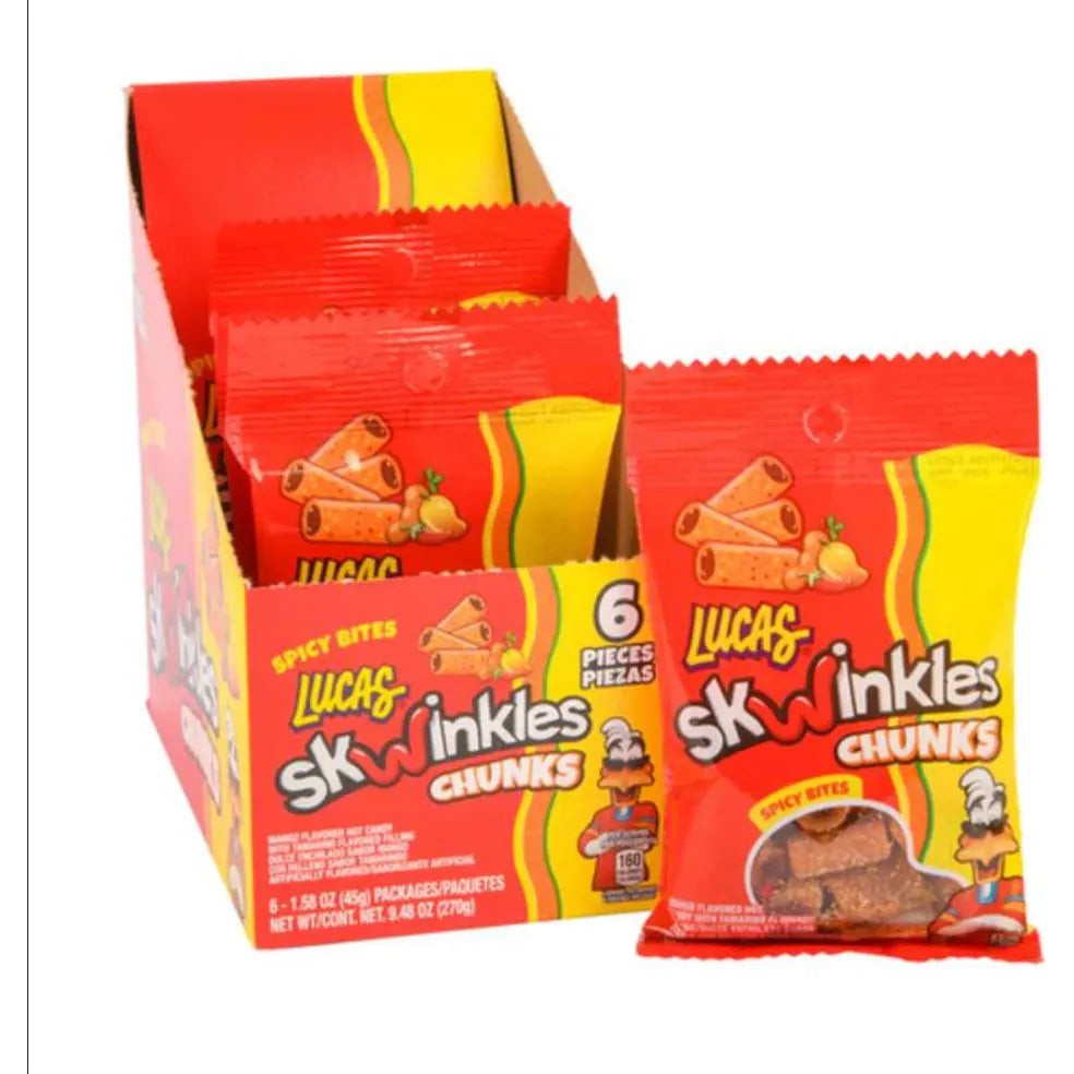 Lucas Skwinkles Chunks Display 45g 6ct (Mexico) – candynow.ca
