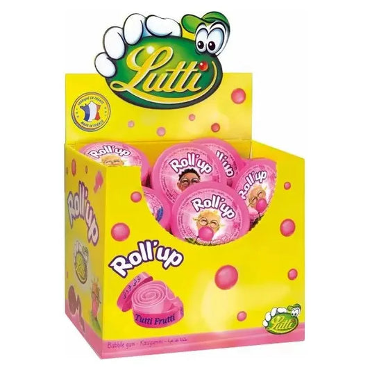 Lutti Roll Up Tutti Frutti Bubblegum 29g 24ct (France)