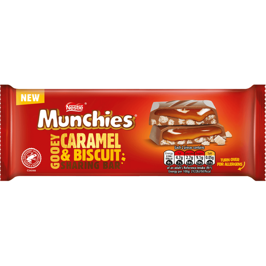 Munchies Caramel Biscuit Block 87g 16ct (UK)