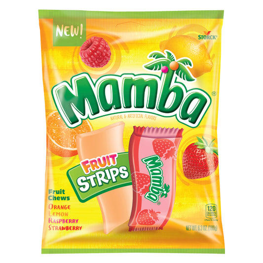 Mamba Fruit Strips Peg Bag 6.3oz 12ct