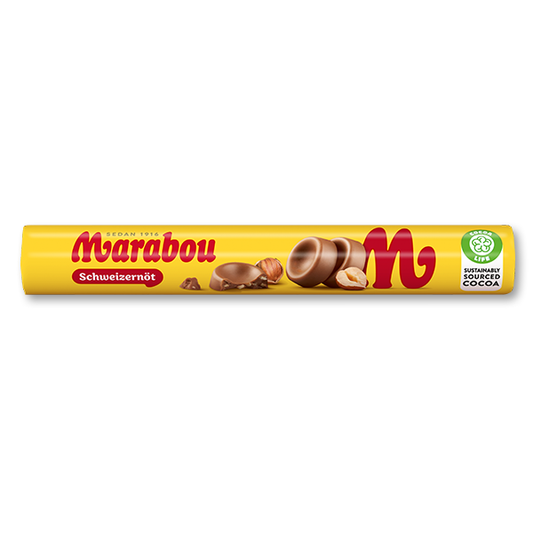 Marabou Schweizernöt - Swiss Hazelnut Chocolate Roll 74g 28ct (Sweden)