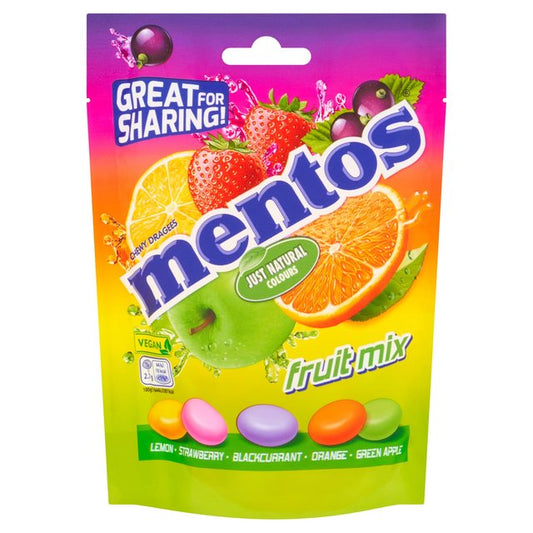 Mentos Fruit Mix Pouch 140g 7ct (UK)