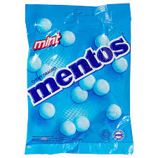 Mentos Mint Blue Peg Bag 135g 40ct Halal (Indonesia)