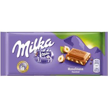 Milka Whole Hazelnut 100g 17ct (Europe)