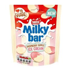 Milkybar Buttons Raspberry Ripple Ice Cream 86g 11ct (UK)