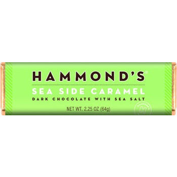 Hammond's Chocolate Bar Sea Side Caramel Dark Chocolate 2.25oz 12ct